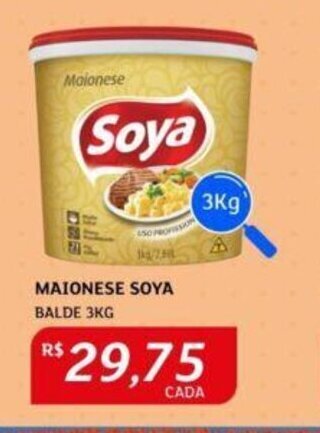 Assaí Atacadista MAIONESE SOYA BALDE 3KG oferta