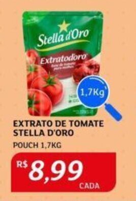 Assaí Atacadista EXTRATO DE TOMATE STELLA D'ORO POUCH 1,7KG oferta