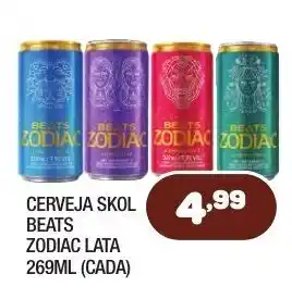 Costazul Supermercados Cerveja Skol Beats Zodiac Lata 269ml oferta