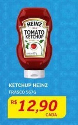 Assaí Atacadista KETCHUP HEINZ FRASCO 567G oferta