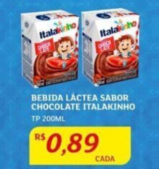 Assaí Atacadista BEBIDA LÁCTEA SABOR CHOCOLATE ITALAKINHO TP 200ML oferta
