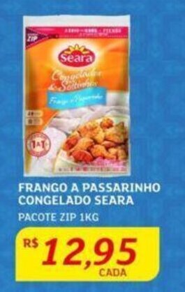 Assaí Atacadista FRANGO A PASSARINHO CONGELADO SEARA PACOTE ZIP 1KG oferta