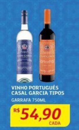 Assaí Atacadista VINHO PORTUGUÊS CASAL GARCIA TIPOS GARRAFA 750ML oferta