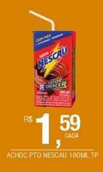 DB Supermercados Achocolatado nescau 180ml oferta