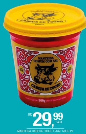 DB Supermercados Manteiga cabeça touro c/sal 500g oferta