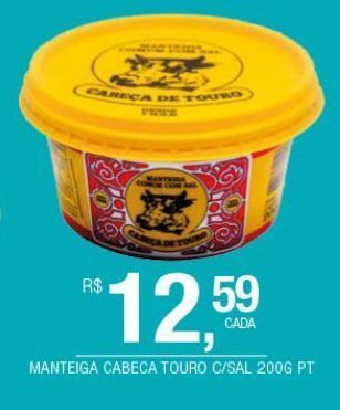 DB Supermercados Manteiga cabeça touro c/sal 200g oferta