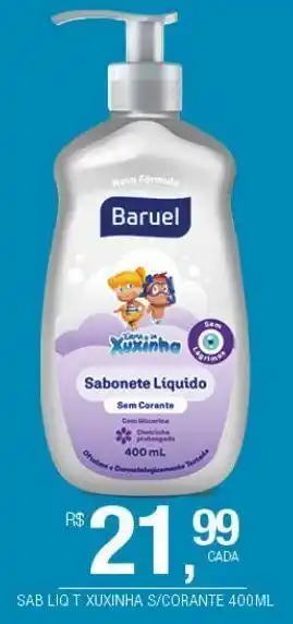 DB Supermercados Sabonete liquido xuxinha s/corante 400ml oferta