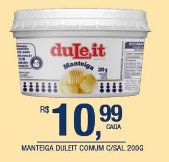 Manteiga duleit comum c/sal 200g