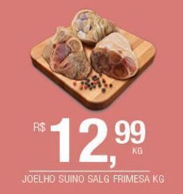 DB Supermercados Joelho suino salgado frimesa kg oferta