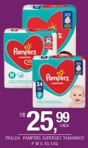 DB Supermercados Fralda pampers supersec oferta
