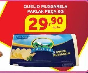 Roldão Queijo mussarela parlak peça kg oferta