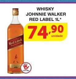 Roldão Whisky johnnie walker red label 1l* oferta