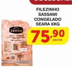 Roldão Filezinho sassami congelado seara 6kg oferta