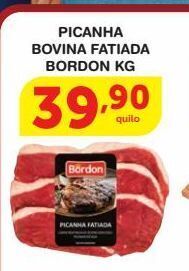 Roldão Picanha bovina fatiada bordon kg oferta