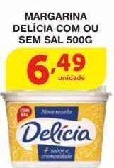 Roldão Margarina delícia com ou sem sal 500g oferta