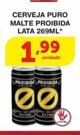Roldão Cerveja puro malte proibida lata 269ml* oferta