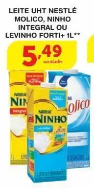 Roldão Leite uht nestlé molico, ninho integral ou levinho forti+ 1l** oferta