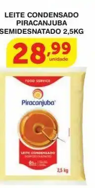 Roldão Leite condensado piracanjuba semidesnatado 2,5kg oferta
