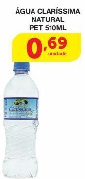 Roldão Água claríssima natural pet 510ml oferta
