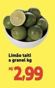 Extra Supermercado Limão taiti a granel kg oferta