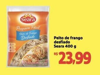 Extra Supermercado Peito de frango desfiado Seara 400 g oferta