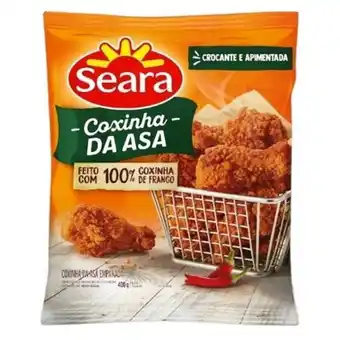 Violeta Supermercados Coxinha da asa de frango empanado e apimentada seara 400g oferta