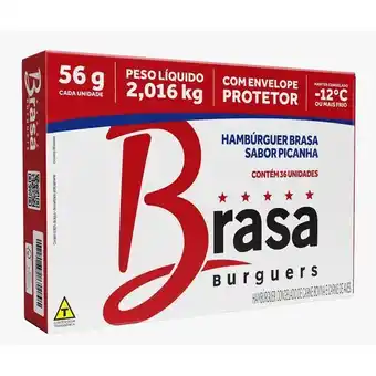 Arena Atacado Hamburguer bovino brasa burguers picanha 2,016kg oferta