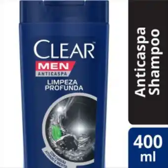 Asun Shampoo anticaspa clear men limpeza profunda 400 ml oferta