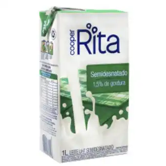 Supermercados Rex Leite longa vida cooperrita semi desnatado uht 1l oferta