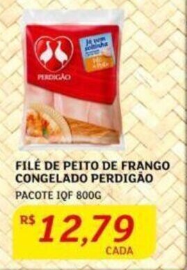 Assaí Atacadista FILÉ DE PEITO DE FRANGO CONGELADO PERDIGÃO PACOTE IQF 800G oferta