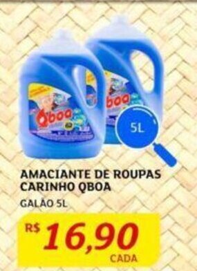 Assaí Atacadista AMACIANTE DE ROUPAS CARINHO QBOA GALÃO 5L oferta
