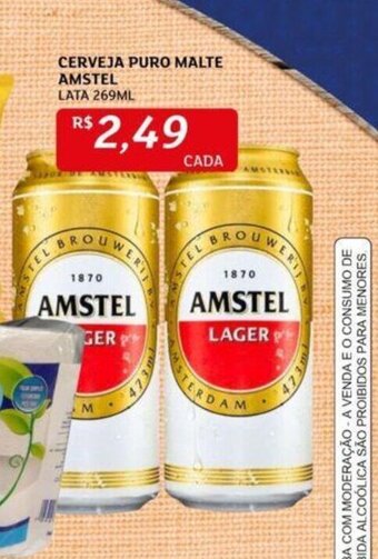 Assaí Atacadista CERVEJA PURO MALTE AMSTEL LATA 269ML oferta