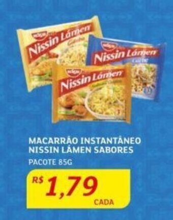 Assaí Atacadista MACARRÃO INSTANTÂNEO NISSIN LÁMEN SABORES PACOTE 85G oferta