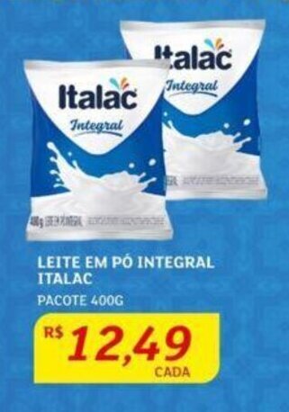 Assaí Atacadista LEITE EM PÓ INTEGRAL ITALAC PACOTE 400G oferta