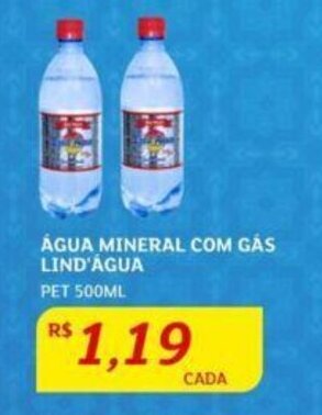 Assaí Atacadista ÁGUA MINERAL COM GÁS LIND'ÁGUA PET 500ML oferta
