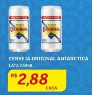 Assaí Atacadista CERVEJA ORIGINAL ANTARCTICA LATA 269ML oferta