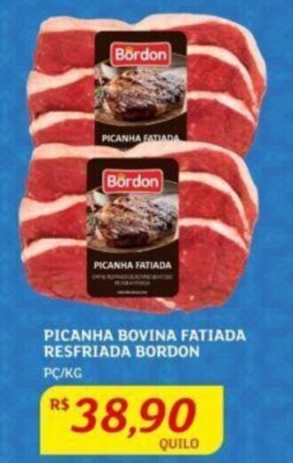 Assaí Atacadista PICANHA BOVINA FATIADA RESFRIADA BORDON PC/KG oferta
