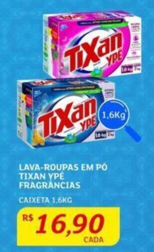 Assaí Atacadista LAVA-ROUPAS EM PÓ TIXAN YPE FRAGRÂNCIAS CAIXETA 1,6KG oferta