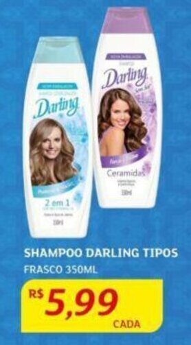 Assaí Atacadista SHAMPOO DARLING TIPOS FRASCO 350ML oferta