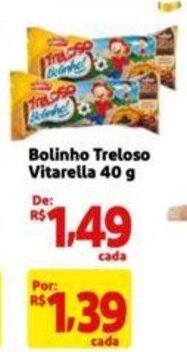 Bolinho Treloso Vitarella 40 g