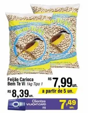 Fort Atacadista Feijão Carioca Bem Te Vi 1kg Tipo 1 oferta