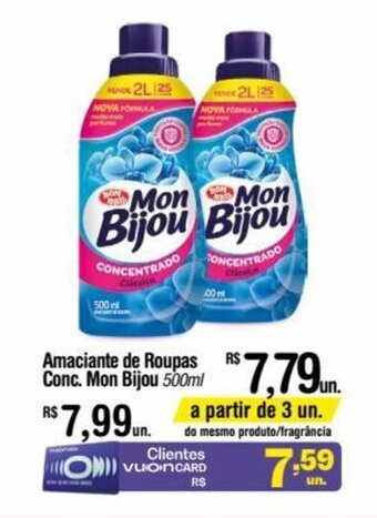 Fort Atacadista Amaciante de Roupas R$ Conc. Mon Bijou 500ml oferta