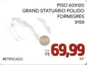 Conibase PISO 60X120 GRAND STATUÁRIO POLIDO FORMIGRES oferta