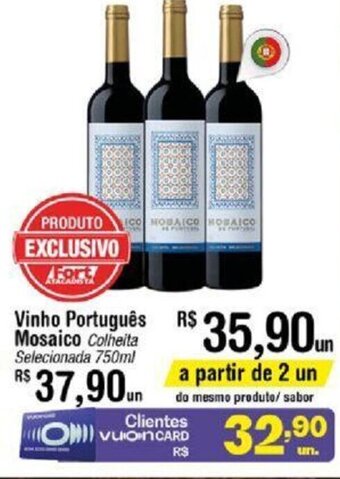 Fort Atacadista Vinho Português Mosaico Colheita Selecionada 750ml oferta