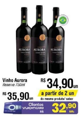 Fort Atacadista Vinho Aurora Reserva 750ml oferta