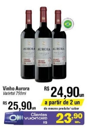 Fort Atacadista Vinho Aurora Varietal 750ml oferta