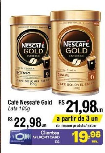 Fort Atacadista Café Nescafé Gold Lata 100g oferta