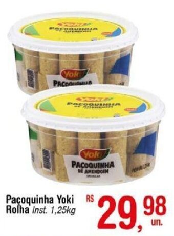 Fort Atacadista Paçoquinha Yoki Rolha Inst. 1,25kg oferta