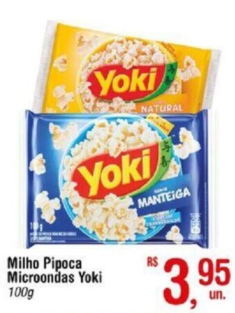 Fort Atacadista Milho Pipoca Microondas Yoki 100g oferta