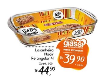 Giassi Supermercados Lasanheira Nadir Retangular 4L oferta